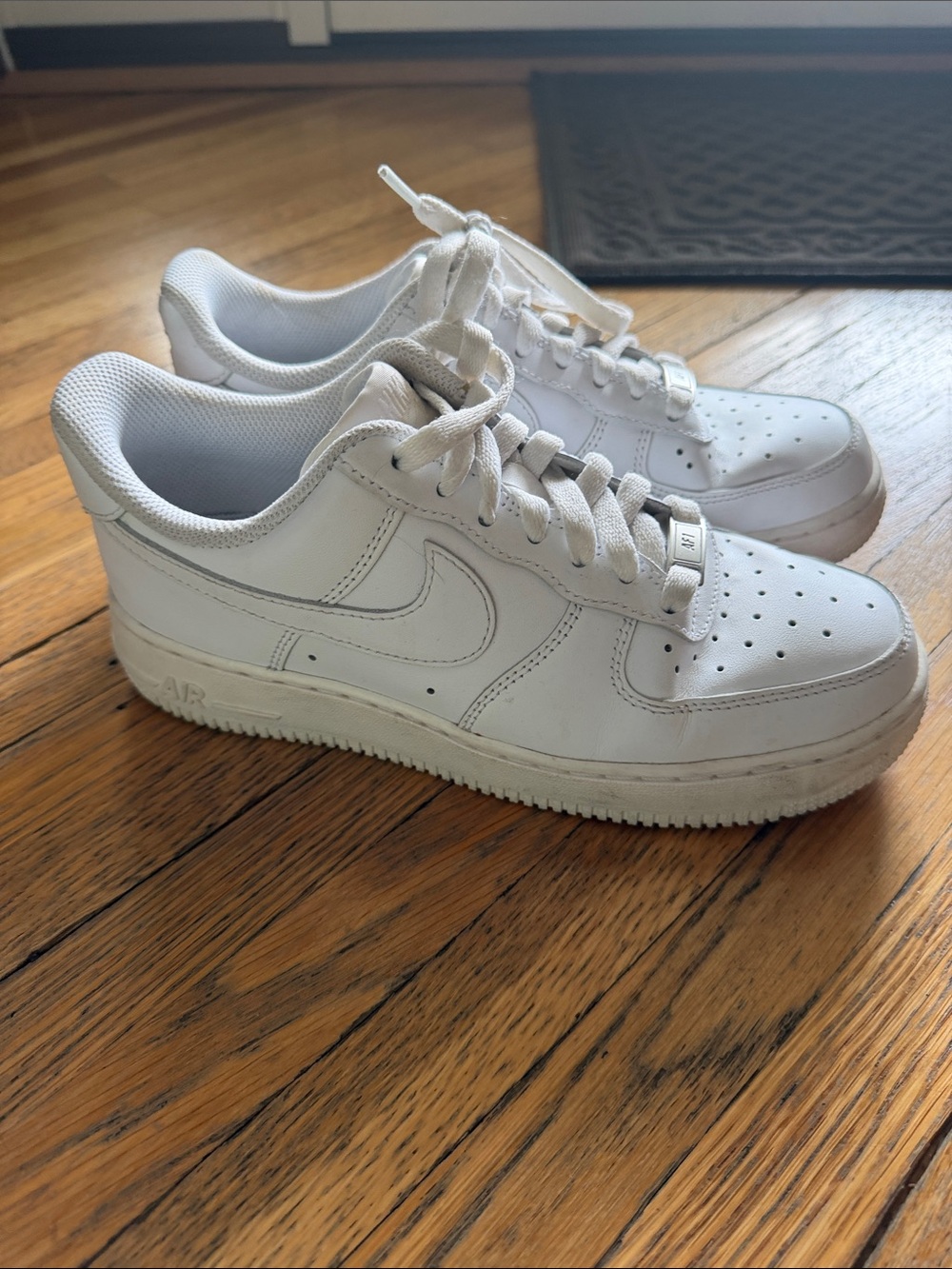 Nike White Low-Top Leather Sneakers